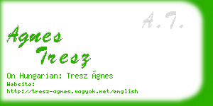 agnes tresz business card