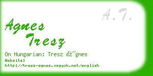 agnes tresz business card